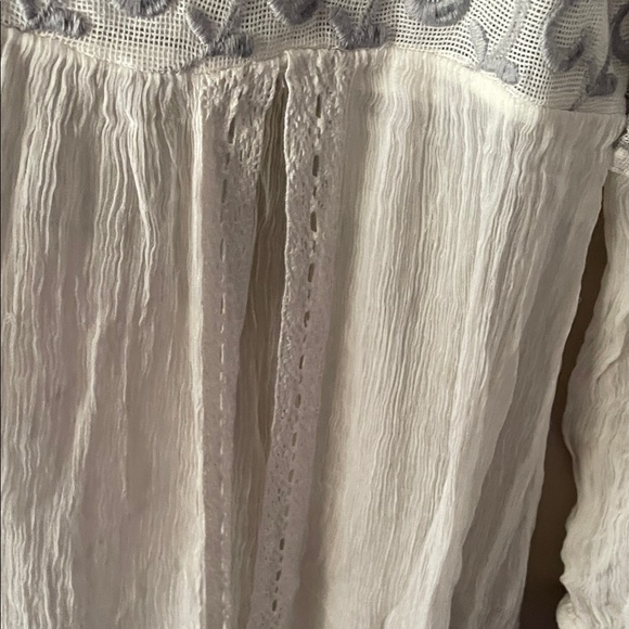 Free People White and Gray Long Sleeve Dress - Picture 5 of 10